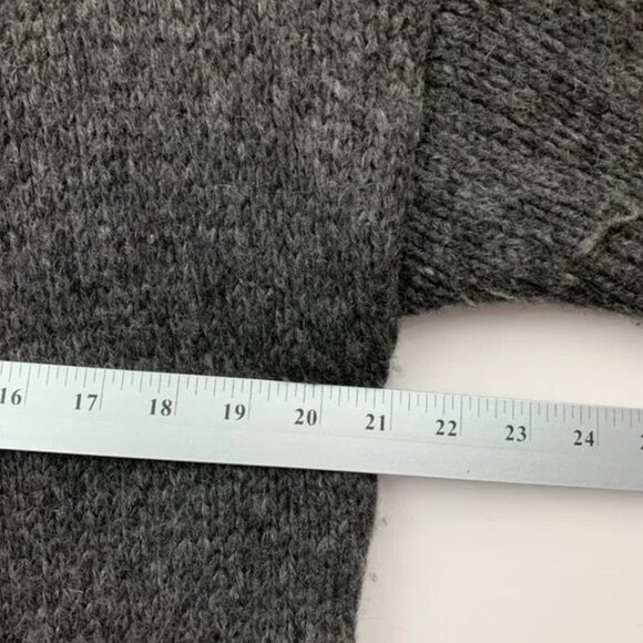 RAQUEL ALLEGRA DESTROYED BABY ALPACA OPEN FRONT HOODED CARDIGAN - Picture 12 of 14